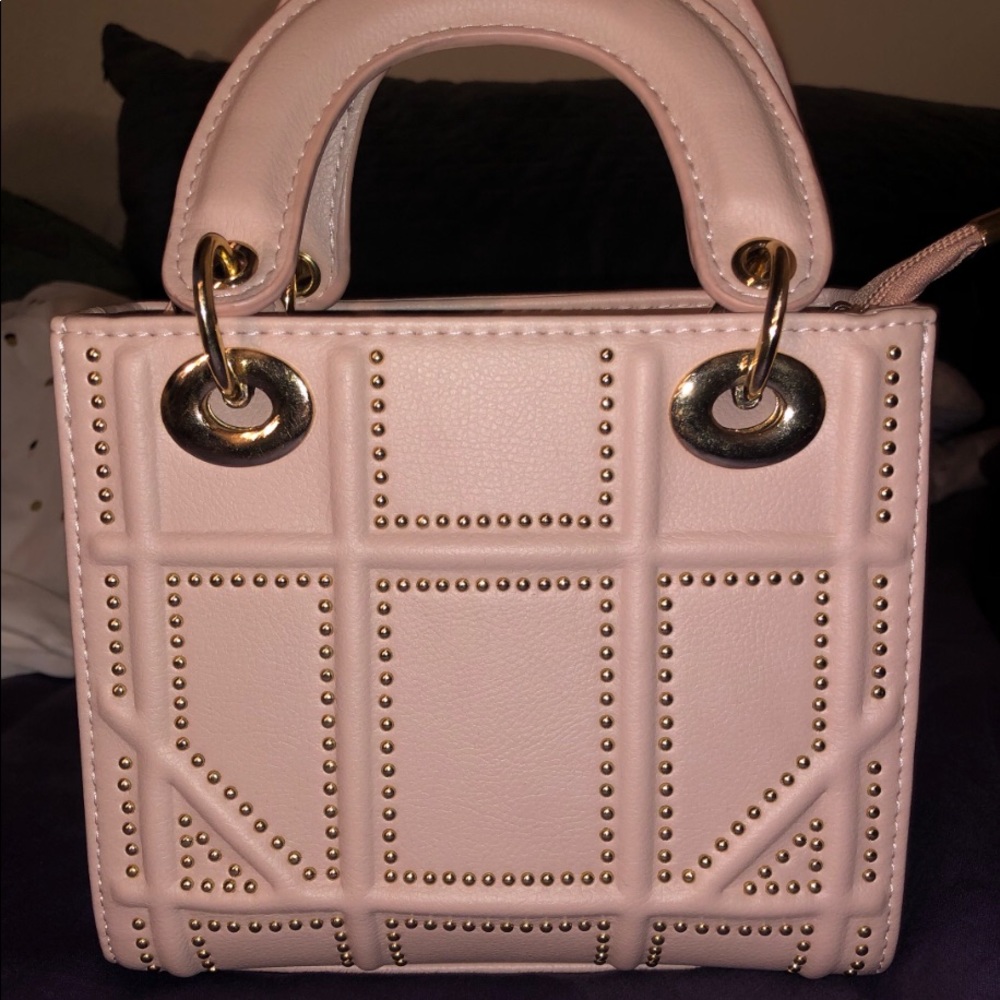 Pinky-Nude Top Handle Bag